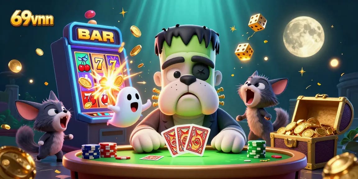Experience exciting gameplay at 69vnn with dynamic scenes featuring unique characters and thrilling casino action.
