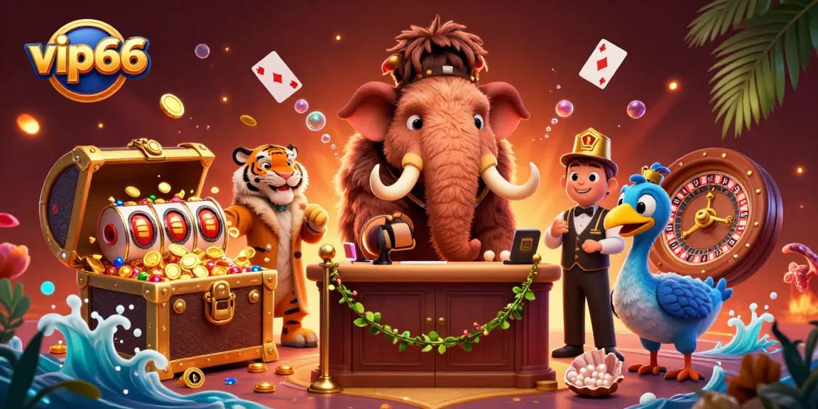 Experience excitement at vip66 with a vibrant casino scene showcasing action-packed gaming elements.