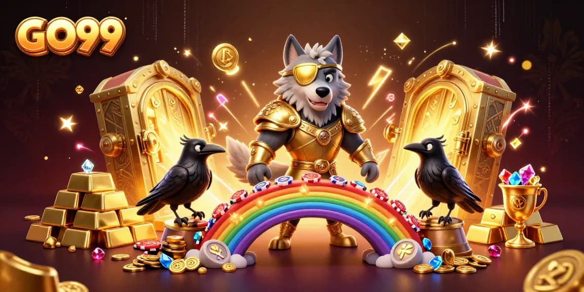 Experience thrilling wins at GO99 with Odin and his mystical ravens amidst golden treasures.