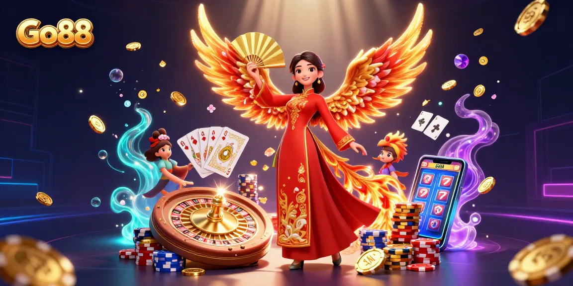 Experience thrilling luck at Go88 with animated games, golden coins, and captivating visuals.
