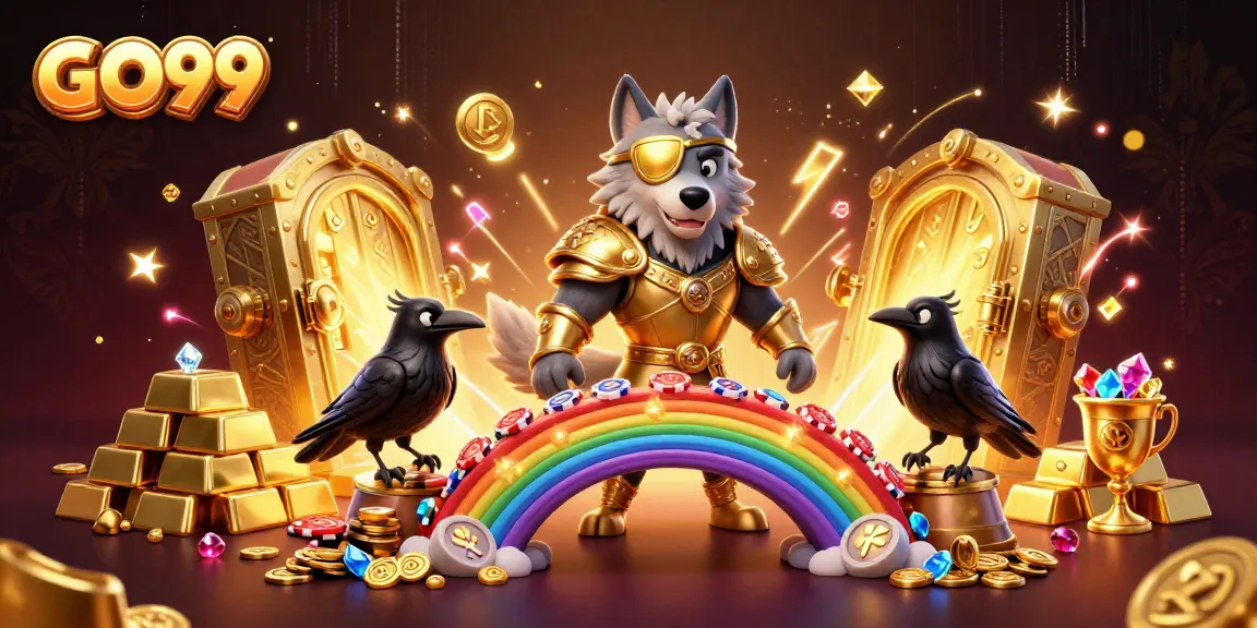 Experience thrilling wins at GO99 with Odin and his mystical ravens amidst golden treasures.