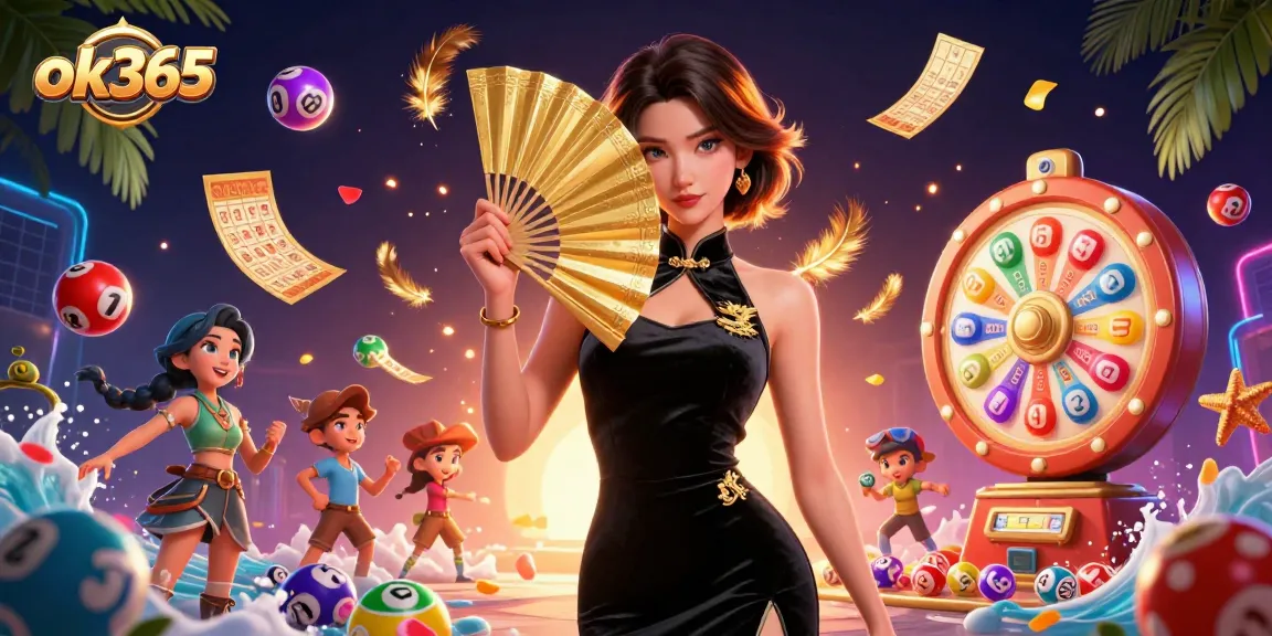 Engage with exciting games at ok365 with colorful lottery elements and an elegant casino ambiance.