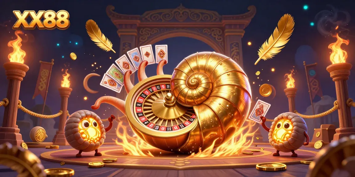 Experience thrilling gameplay at XX88 with an exciting 3D gaming illustration featuring vibrant casino elements.