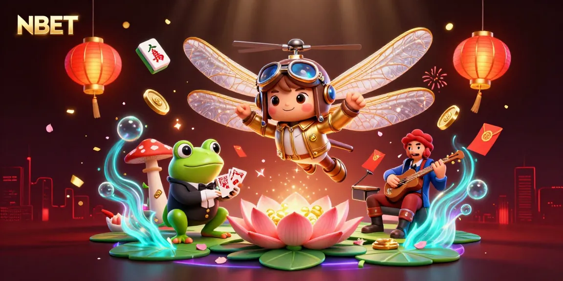Experience thrilling gameplay at NBET with a vibrant casino scene featuring magical characters, vibrant details, and dynamic energy.