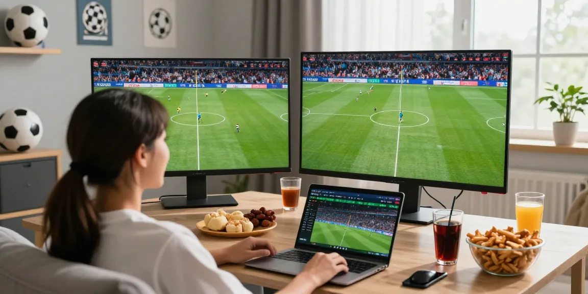 Exciting soccer streaming experience at home featuring cakhiatv content with high-resolution visuals and engaging ambiance.