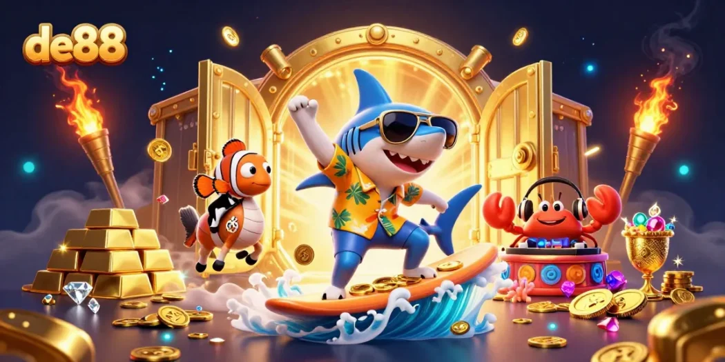 Experience the thrill of gaming at de88 with a lively ocean adventure featuring vibrant characters and treasures.